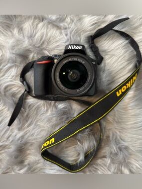 Nikon D3500 camera with bag and all accessories. Excellent condition. Like new 🖤